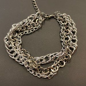 Silver Multi Chain Bracelet